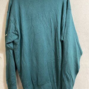 Nicklaus‎ Men’s Green 100% Wool Long Sleeve Golf Sweater Made In Italy Size L